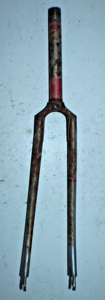Vintage Columbus Road Bike Fork 27" 700c 1" Threaded 200mm Steel Shimano Dropout - Image 1 of 4