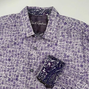 Robert Graham Edens Purple Long Sleeve Button Shirt Men's 2XL Classic Fit NWT - Bild 1 von 9