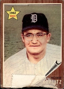 Howie Koplitz 1962 Topps #114a Detroit Tigers radiocontrol - Imagen 1 de 2
