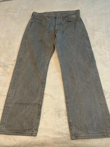 Levis 501 Jeans Herren 34x30 Straight Leg Button Fly Denim Classic Vintage - Bild 1 von 10