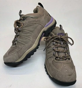 Mujer Talla 7 Coleman Alder Trail Senderismo Zapatos Beige Cuero Con Cordones Bajos - Imagen 1 de 11