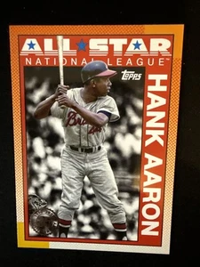 Hank Aaron 2025 Topps Serie 2 MLB 1990 ALL-STAR 90AS-14 Atlanta Braves Inserto - Imagen 1 de 2