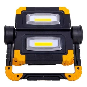 Näve LED Fluter Petro Schwarz/Gelb 2 x 10W Tageslichtweiß 6500K Akku schwenkbar - Bild 1 von 1