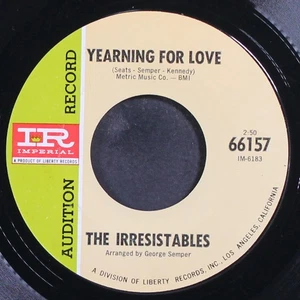 IRRESISTIBLES: yearning for love / as sweet as you can be IMPERIAL 7" Single - Imagen 1 de 2