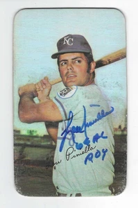 Signierte LOU PINIELLA Kansas City Royals 1971 Topps Super Card #62 mit Showticket - Bild 1 von 1