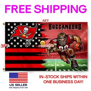 Tampa Bay Buccaneers Flagge 3 x 5 Fuß Banner Neu USA Tampabay Buccs Man Cave - Bild 1 von 12