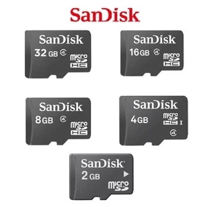 SanDisk 2GB 4GB 8GB 16/32GB TF Micro SD SDHC Standard C4 Speicher karte +Adapter - Picture 1 of 11