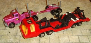 MATCHBOX SUPER KINGS TRANSPORTER TRUCK & SCAMMELL CONTRACTOR - PLAYWORN/UNBOXED - Picture 1 of 7