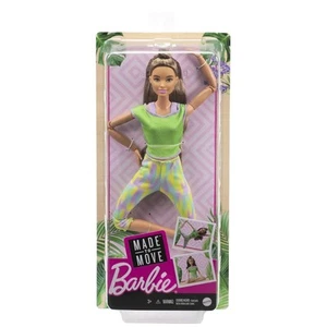 RARE Barbie Made to Move Brown Hair and Green Outfit Toy Doll - Brand New - Picture 1 of 5