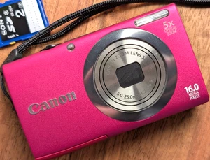 N MINT CANON PowerShot A2300 HD Compact Digital Camera 16.0MP English Japan Pink - Picture 1 of 11