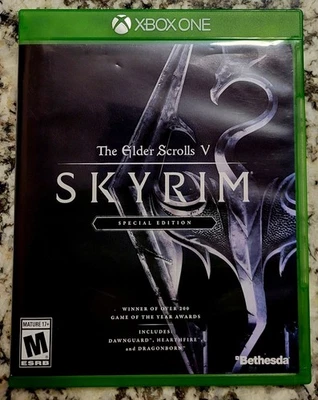 Skyrim Xbox One Elder Scrolls V Edición Especial Completo Con Póster Probado Foto 1 de 4