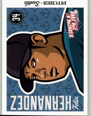 2012 Panini Triple Play Felix Hernandez #74 Seattle Mariners - Image 1 of 2