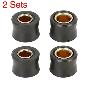 Bush Rear Shock Motorcycle Ring Bush Rubber 10mm 12mm 2 Set Absorber Cushion New - Picture 1 of 8