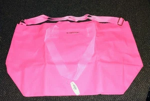 Victoria's Secret Escape Hot Pink Weekender Tote Bag Zip Top 2 Feet Wide! - Picture 1 of 4