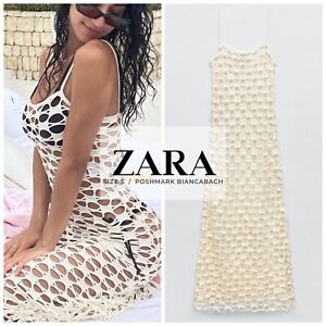 NWT ZARA Perforated Dress/Swim Coverup Size S