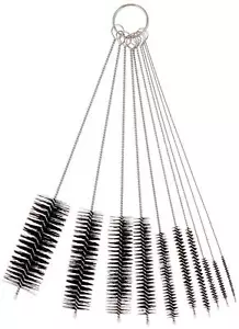 Pipe Cleaners 8 Inch Nylon Bottle Straw Cleaning Brush Set Stainless Steel Handl - Picture 1 of 6
