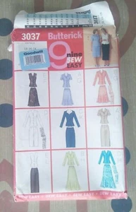 Butterick 3037 Misses'Miss Petite Top, Rock & Schal Muster Größe 14-18 UNGESCHNITTEN - Bild 1 von 2