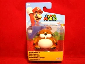 2024 Jakks Pacific Nintendo Super Mario MONTY MOLE 2.5" Action Figure NIB #5 - Picture 1 of 4