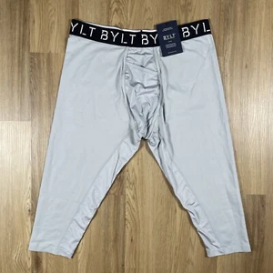 Neu mit Etikett Bylt Herren Größe 2XL Leggings 3/4 flexibel eng sportlich Stretch grau Unterwäsche - Bild 1 von 13