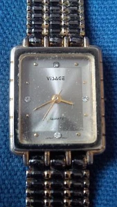 Visage ladies quartz watch diamond look markers - Picture 1 of 10