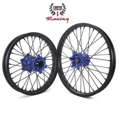 Yamaha 21" 18" CNC Spoked Wheels Rim Set WR250F 2020-2023 WR450F 2019-2023 - Image 1 of 4