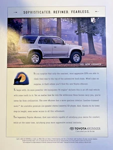 1996 Magazine Advertisement Toyota 4 Runner Sophisticated Refined Fearless - Picture 1 of 1