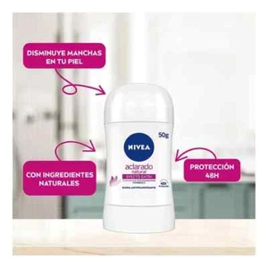 5 X NIVEA ANTITRANSPIRANTE ACLARADO NATURAL EFFECTO SATIN DESODORANTE - 50g ea - Picture 1 of 4