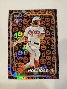 Jackson Holliday RC 2024 Topps Update Jack-O-Lantern Parallel - Picture 1 of 7