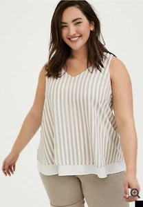 New With Tags Torrid Double Layer Blouse Size Torrid 0 - Picture 1 of 9