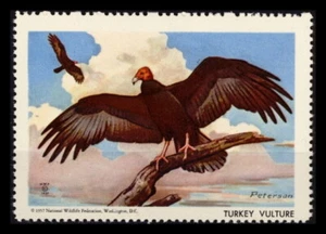 National Wildlife Federation Stamp - 1957 MNH - Turkey Vulture - Picture 1 of 1