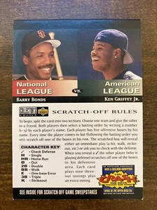 1994 collectors choice scratch off Ken Griffey Junior Barry bonds - Picture 1 of 4
