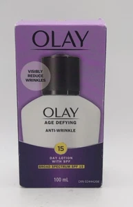 Olay Age Defying Anti-Wrinkle Daily Lotion SPF 15 NIB 100ml - Picture 1 of 3