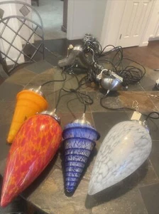 Lampada Swag lunga retrò/tripla 3 pendenti luce e lampada lunga a sospensione singola - Foto 1 di 18