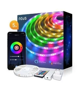 Smart RGB Wifi LED Streifen F1, 5m, 24W, Tuya / Smart Leben - Afbeelding 1 van 9