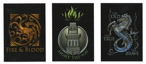 2024 House of the Dragon Season 1 House Motto Case Topper Set CT1 CT2 CT3 - Picture 1 of 15