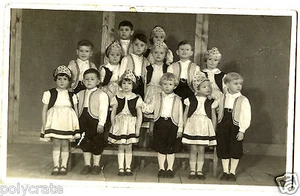 Photo ancienne groupe d'enfants déguisement tenue traditionnelle - an. 1930 - Picture 1 of 1