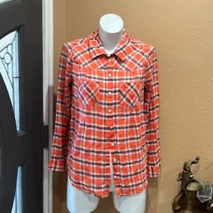Joie Langarmshirt mit Knopfleiste und kariertem Kragen - Bild 1 von 7