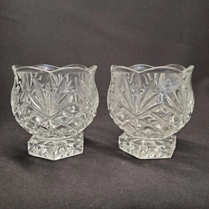 Noritake Hampton Hall Collection Crystal 3” Votive Holder Set of Two - Picture 1 of 17
