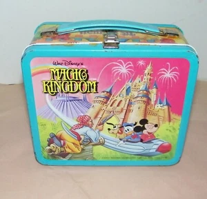 Aladdin Walt Disney Magic Kingdom 1979 meraviglioso mondo lunch box con thermos ottime condizioni - Foto 1 di 12