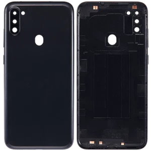 Back Cover W/Camera Lens For Samsung Galaxy A11(A115/2020)(Aftermarket +)(Black) - Picture 1 of 5