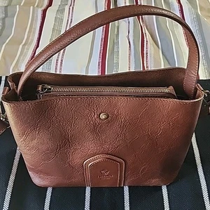 Medici Firenze Tasche echt italienisches Leder braun cognac - Bild 1 von 10