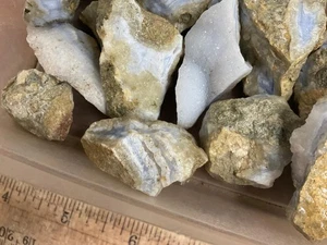 Z~  Malawi Blue Agate Rough 5 lb Lot # 1 - Picture 1 of 6