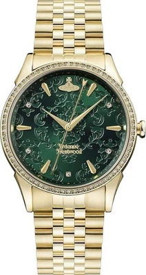 vivienne westwood wallace VV208GDGD green dial ladies gold 37mm s/steel  watch - Image 1 of 4