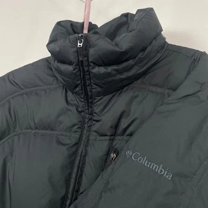 Columbia Puffer Daunenjacke Damen Large Full Zip Winter gesteppt schwarz - Bild 1 von 12