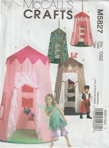 Kid's PLAY CANOPY TENT - about 54 x 87 inches - McCall's Pattern 5827 - Picture 1 of 2
