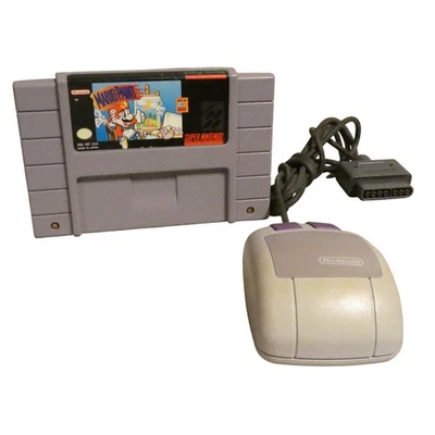 Vintage Nintendo Mario Paint SNES Game Original Mouse Japan Super Nintendo Teste - Image 1 of 4