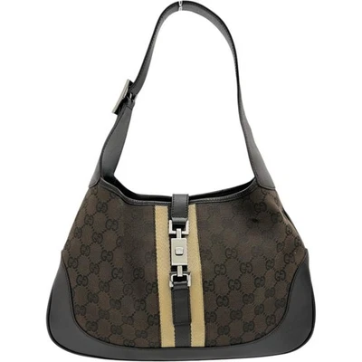 Bolso de Mano Gucci Jackie Hobo Bolso de Hombro GG Supreme Línea Jerez Marrón Foto 1 de 4