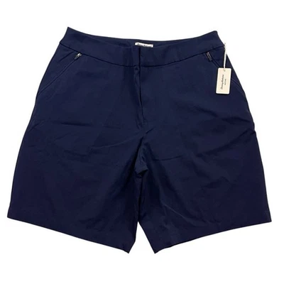 Tommy Bahama Pantalones Cortos Activos Para Mujer XL Azul Bermudas Nylon Elastizados Bolsillos Golf NUEVO Foto 1 de 4