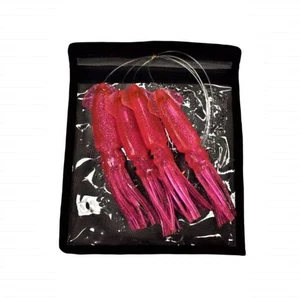EAT MY TACKLE 1,8m Gänseblümchenkette 4er Riesen 23cm Hot Pink Tintenfisch inklusive Angeln L - Bild 1 von 5