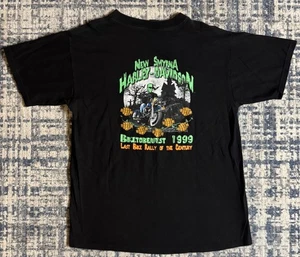 Vintage 1999 Harley Davidson Motorcycles Biketoberfest T-Shirt XL Frankenstein  - Bild 1 von 7